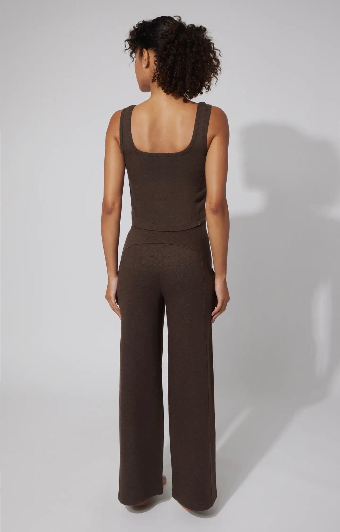 Terry Tank & Wide Leg Pants Set
